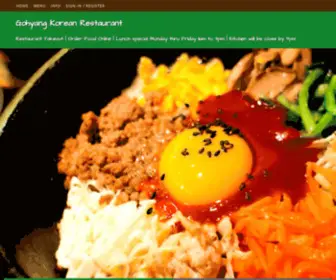 Gohyangrestaurant.com(Gohyang Korean Restaurant) Screenshot