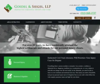 Goidelandsiegel.com(NYC Construction Accident & Injury Lawyers) Screenshot