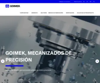 Goimek.com(High-Precision machining) Screenshot