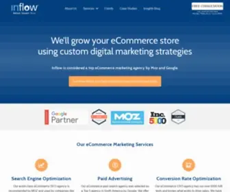 Goinflow.com(Award-Winning eCommerce Marketing Agency) Screenshot