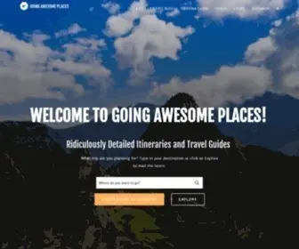Goingawesomeplaces.com(Going Awesome Places) Screenshot