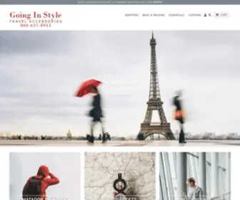 Goinginstyle.com(Going In Style Travel Store) Screenshot