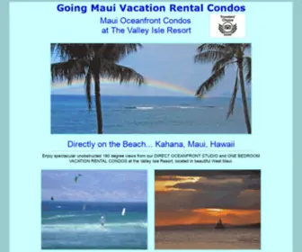 Goingmaui.com(Maui oceanfront rental condos) Screenshot