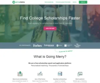 Goingmerry.com(Scholarships for College) Screenshot