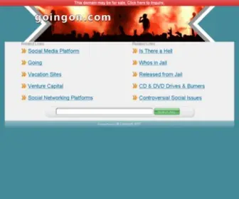 Goingon.com(The Platform for Academic Life) Screenshot