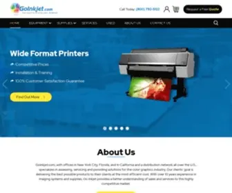 Goinkjet.com(Wide Format Printers & Cutters Sales and Repair NYC) Screenshot