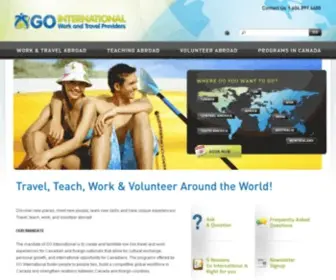 Gointernational.ca(Working Abroad Opportunities) Screenshot