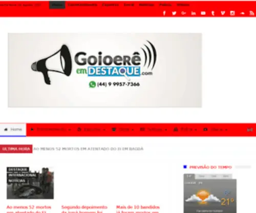 Goioereemdestaque.com(GOIOERÊ) Screenshot