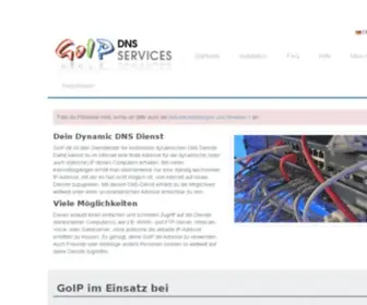 Goip.de(Stellt dir kostenlos eine feste Adresse für deine dynamische(n) IP(s)) Screenshot
