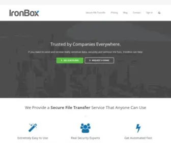 Goironbox.com(Secure File Transfer and Sharing for Business) Screenshot
