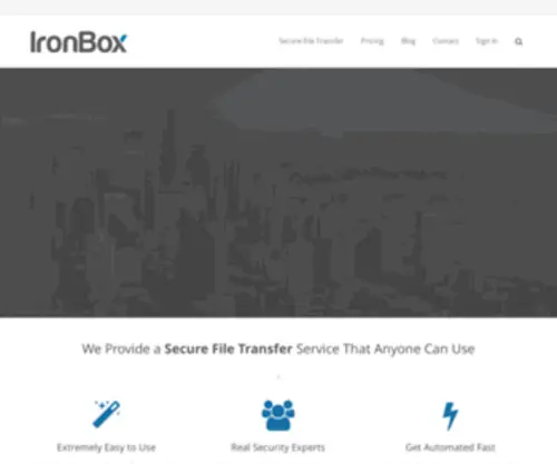 Goironcloud.com(Secure File Transfer and Sharing for Business) Screenshot