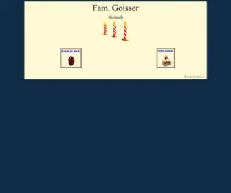 Goisser.com(Familie Goisser) Screenshot