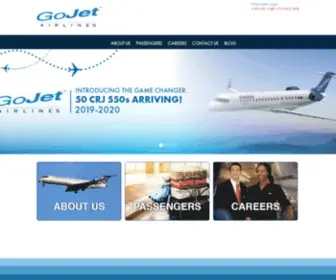 Gojetairlines.com(GoJet Airlines Home) Screenshot