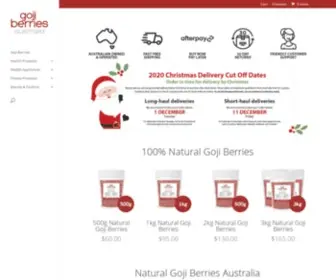 Gojiberriesaustralia.com.au(Goji Berries Australia) Screenshot