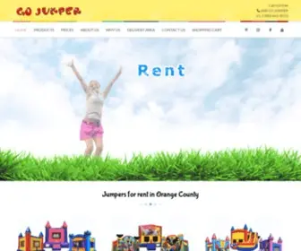 Gojumper.com(Jumpers for rent in Orange County) Screenshot