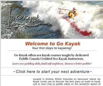 Gokayak.ca(Go Kayak offers sea kayak lessons. Our goal) Screenshot