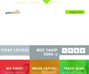 Gokceakustik.com(Gökçe Akustik) Screenshot