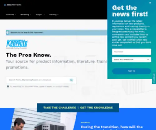Gokeeprite.com(HVACpartners) Screenshot