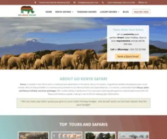 Gokenyasafari.com(Kenya safari and wildlife tours packages) Screenshot