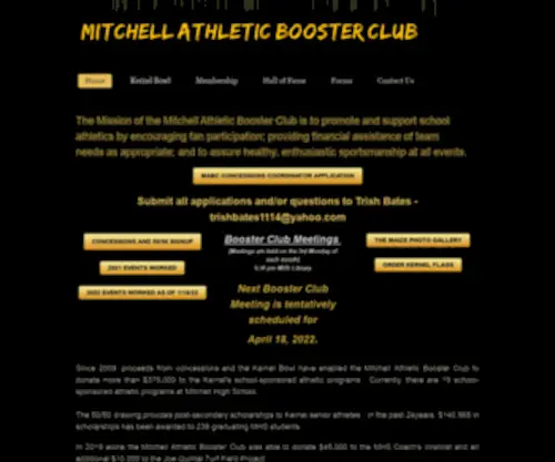 Gokernels.com(Mitchell Athletic Booster Club) Screenshot