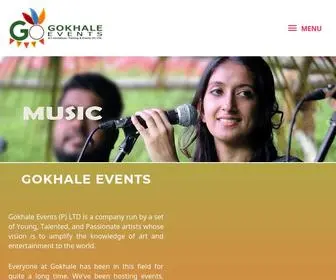 Gokhaleevents.com(Gokhale Events) Screenshot