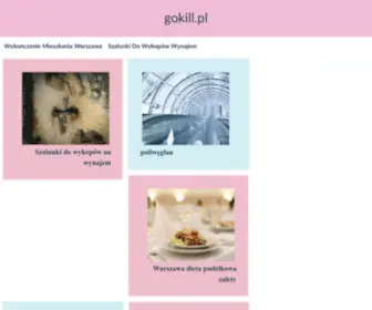 Gokill.pl(Blog osoby zajmującej się remontami) Screenshot