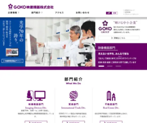 Gokointernational.com(GOKO映像機器株式会社) Screenshot