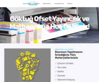 Goktugofset.com(Göktuğ Ofset Yayıncılık Matbaacılık Ticaret Ltd) Screenshot