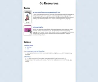 Golang-Book.com(Go Resources) Screenshot