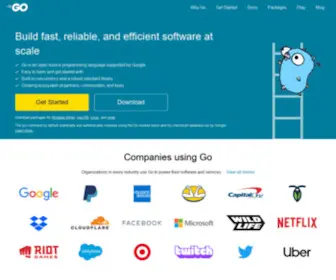 Golang.net(The Go Programming Language) Screenshot