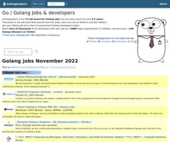 Golangprojects.com(Golang jobs May 2024) Screenshot