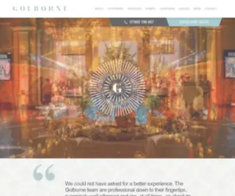 Golborne-Events.co.uk(Luxury London Event & Wedding Planners) Screenshot