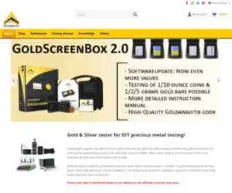 Gold-Analytix.com(Gold tester) Screenshot