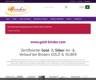 Gold-Binder.com(Binders GOLD & SILBER e.K) Screenshot