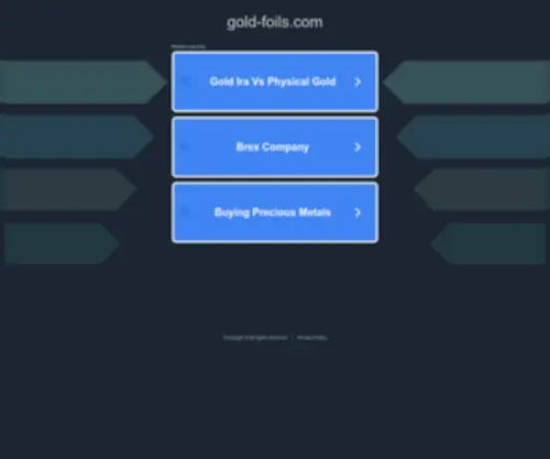 Gold-Foils.com(Art Gold Foil) Screenshot