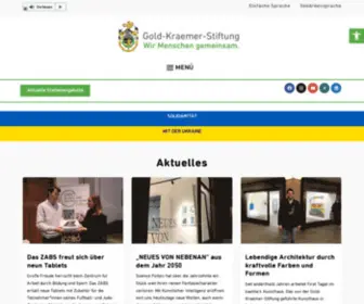 Gold-Kraemer-Stiftung.de(Startseite) Screenshot
