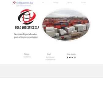 Gold-Logistics.com(Inicio) Screenshot