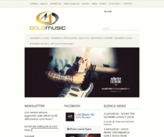 Gold-Music.it(Importazione e distribuzione di strumenti musicali) Screenshot