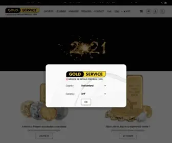 Gold-Service.com(Gold Service vous propose des services d'achat et vente d'or) Screenshot