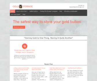 Gold-Storage.com(The safest way to store your gold) Screenshot