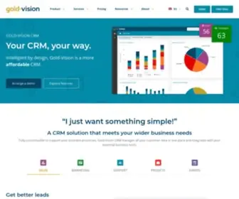 Gold-Vision.com(Integrated Sales & Marketing Software) Screenshot