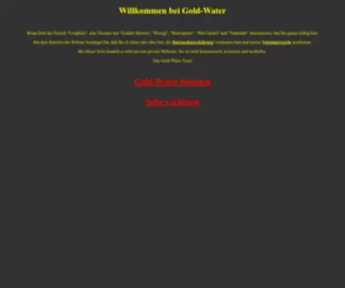Gold-Water.de(Gold Water) Screenshot