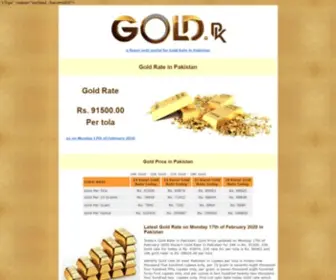 Gold.pk(Gold Rate in Pakistan) Screenshot