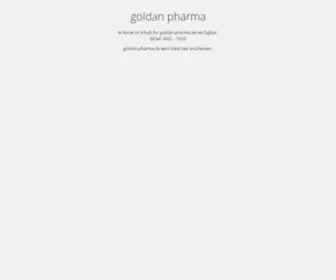 Goldan-Pharma.de(Www.goldan pharma) Screenshot