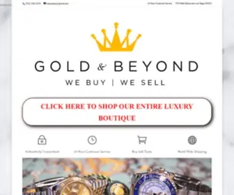 Goldandbeyond.com(Gold & Beyond) Screenshot