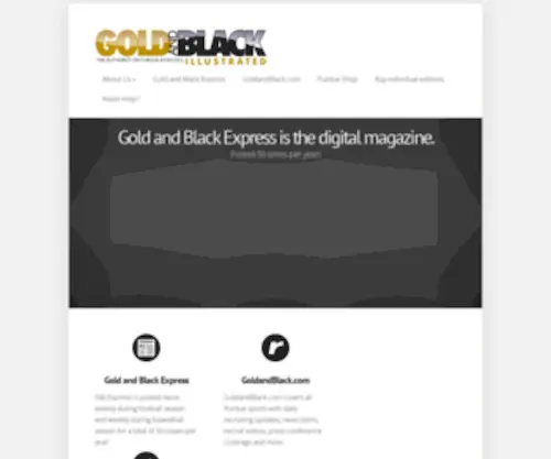 Goldandblackdigital.com(Gold & Black Illustrated) Screenshot