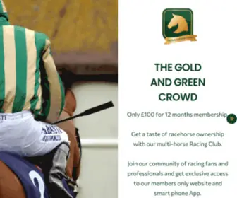 Goldandgreen.co.uk(The Gold and Green Crowd) Screenshot