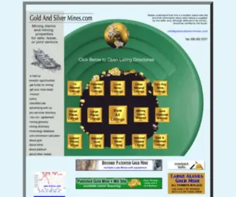 Goldandsilvermines.com(Gold and silver mines for sale) Screenshot