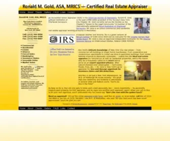 Goldappraisal.com(New York Real Estate Appraiser Appraisals by Ronald M) Screenshot