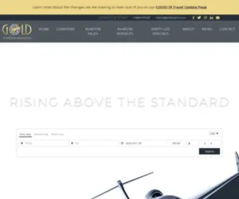 Goldaviation.com(Private Luxury Jet Charter) Screenshot